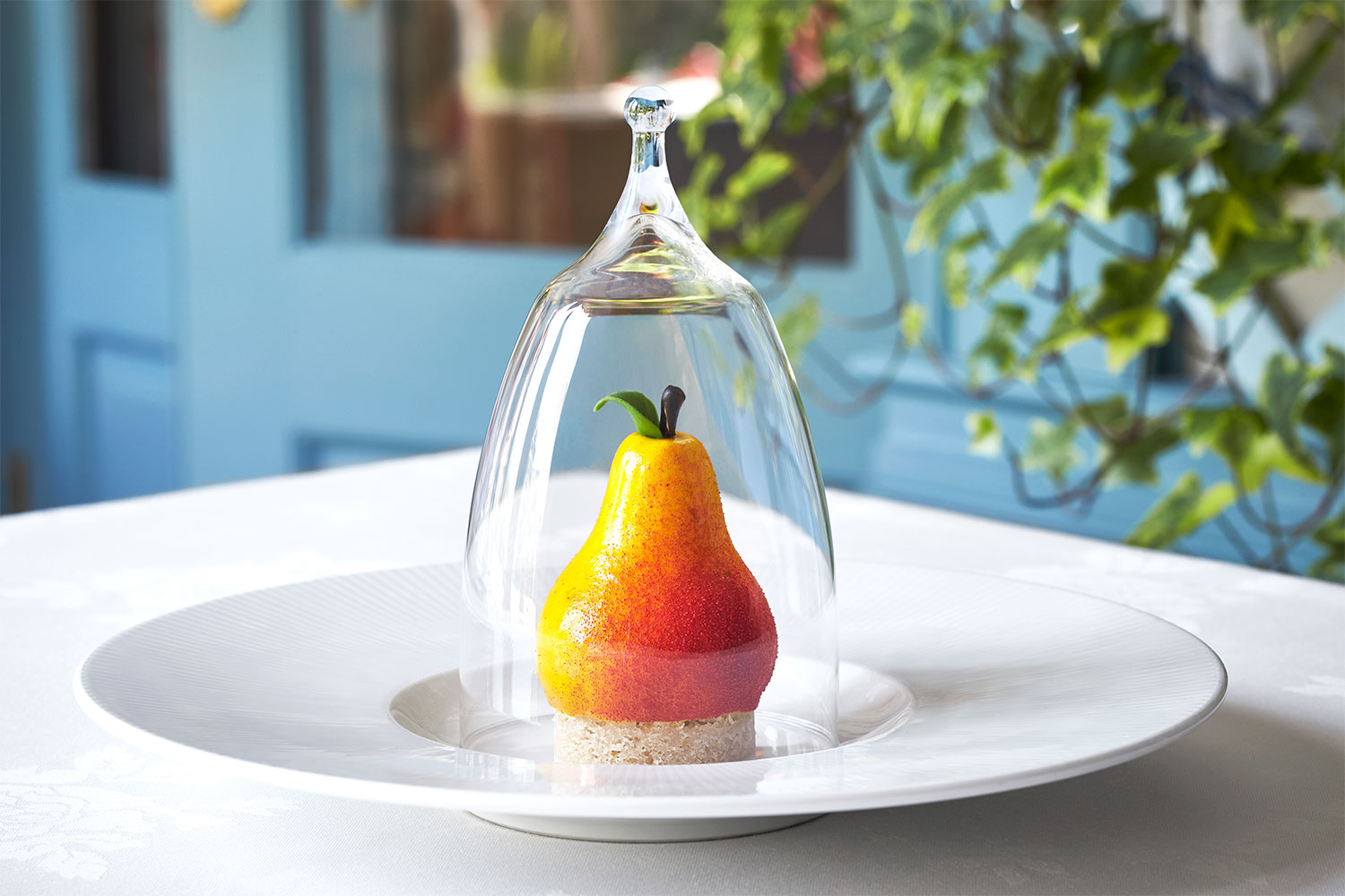 Apparently a Pear dessert.