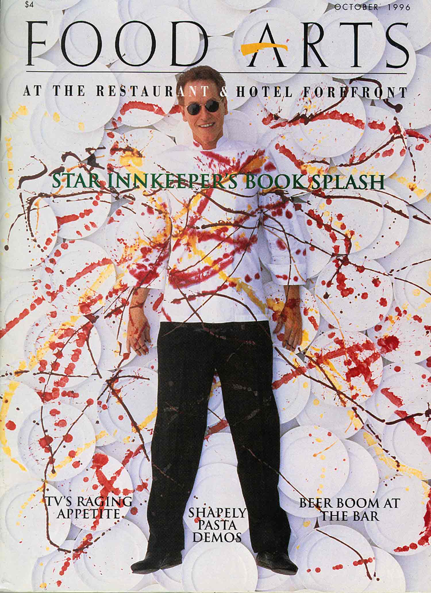 Patrick O'Connell on the cover of a magazine in the 90's.