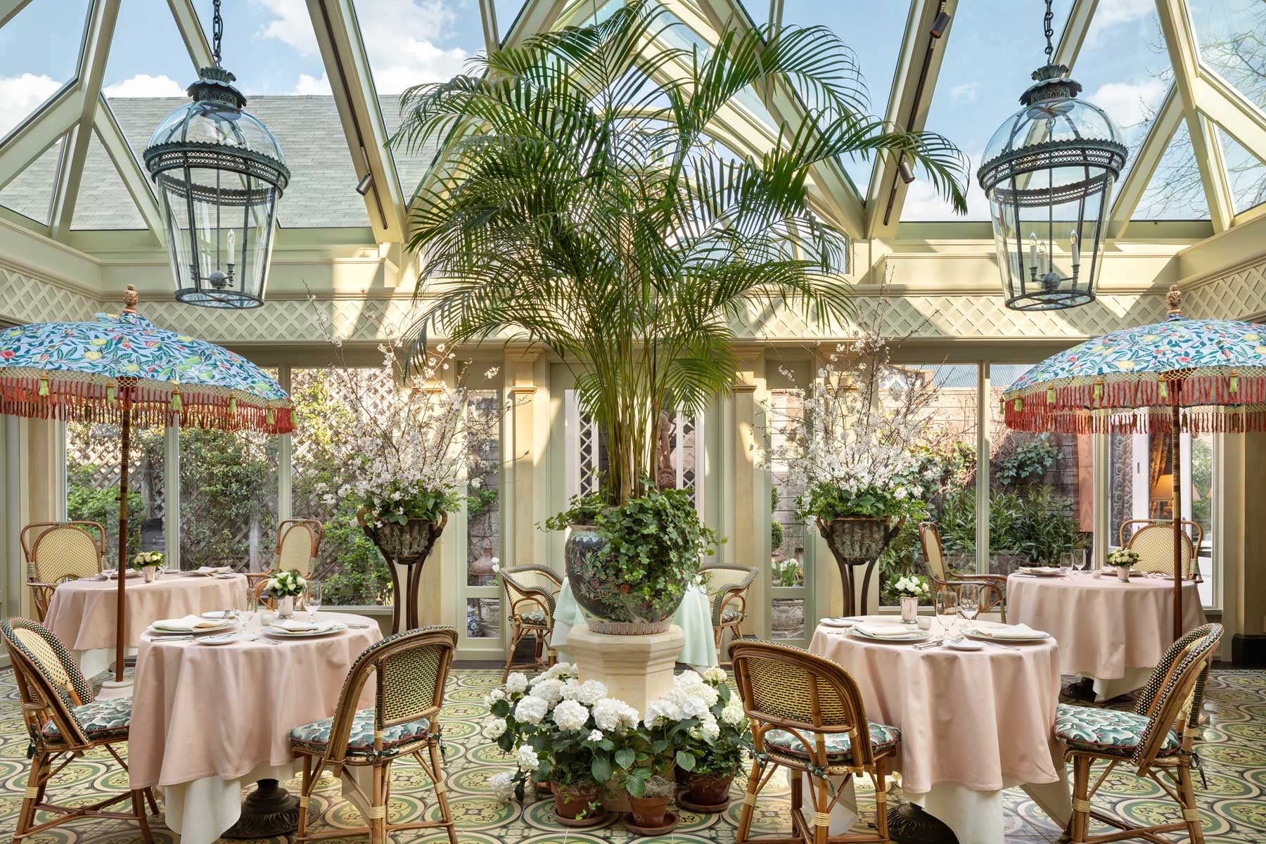 Daytime photo of the conservatory.