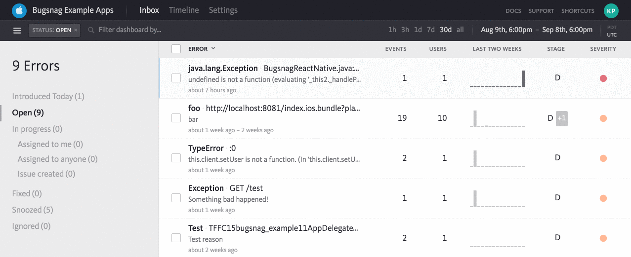 Managing error notifications Custom snooze thresholds Bugsnag Blog