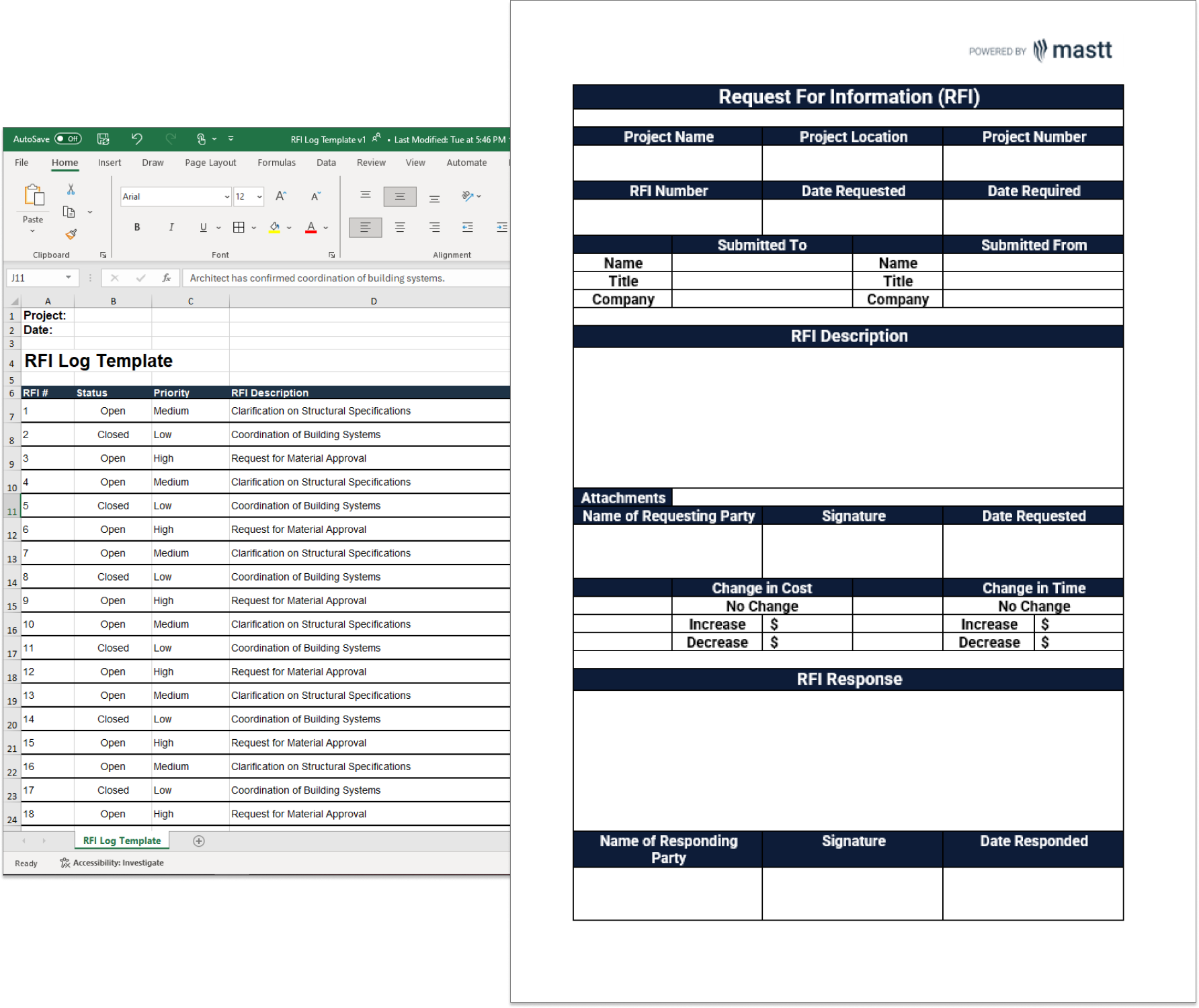 RFI (Request for Information) Templates