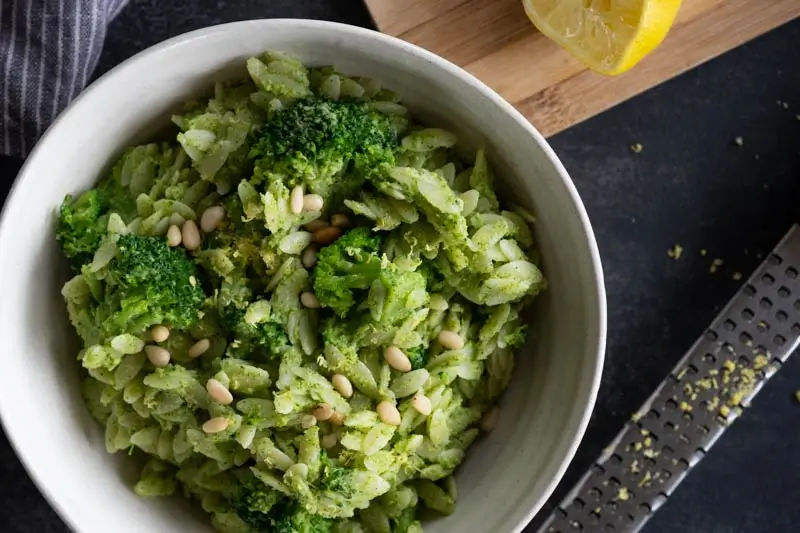 Lemon Orzo Broccoli Salad