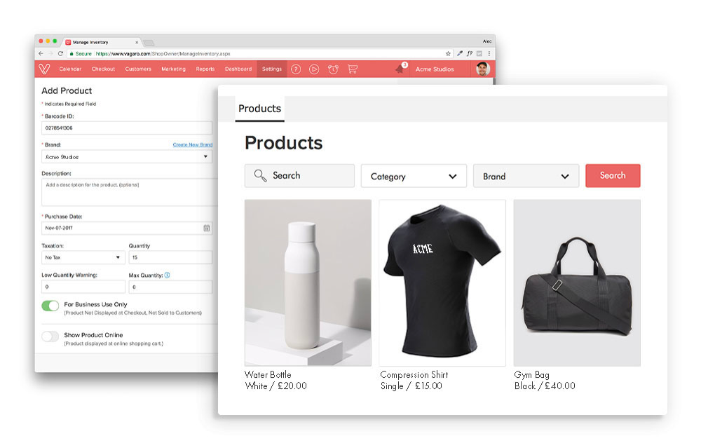 Inventory Management & Shopping Cart