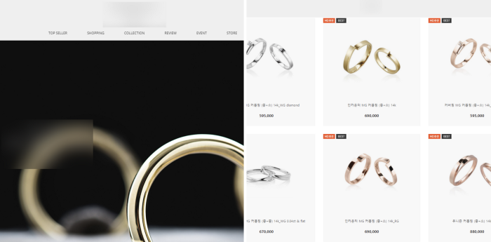 Earring category page