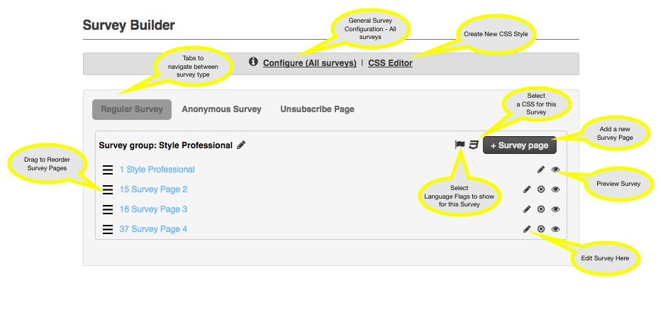 CustomerGauge survey builder