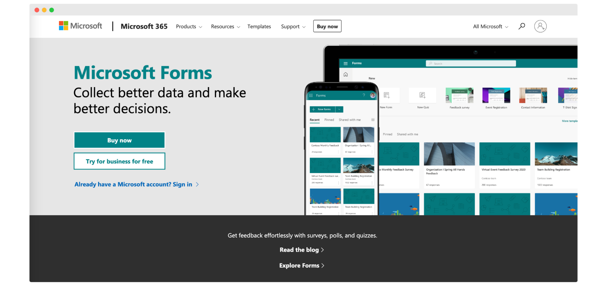 Google Forms Alternatives - Microsoft Forms