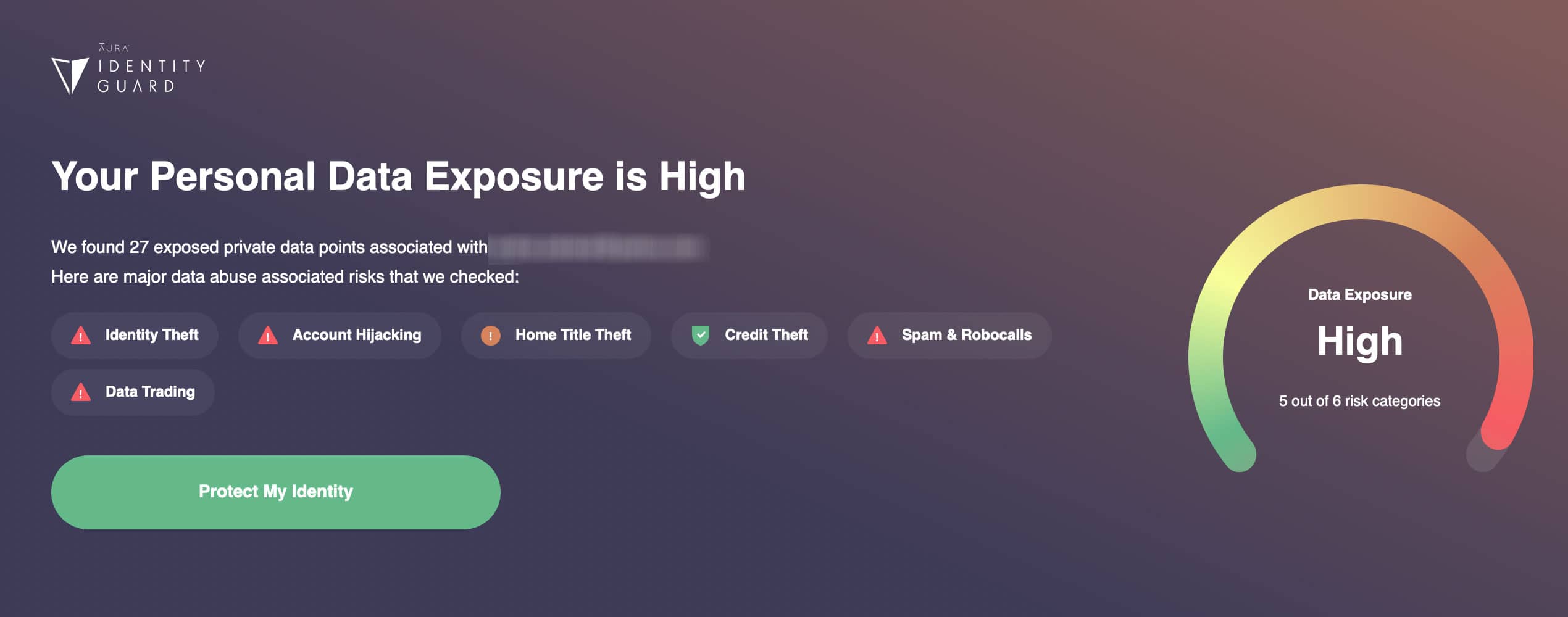 Aura dark web scanner