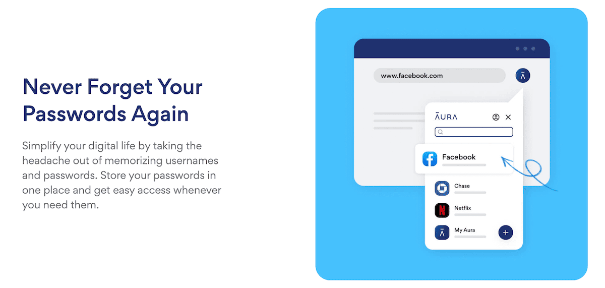 Aura password manager