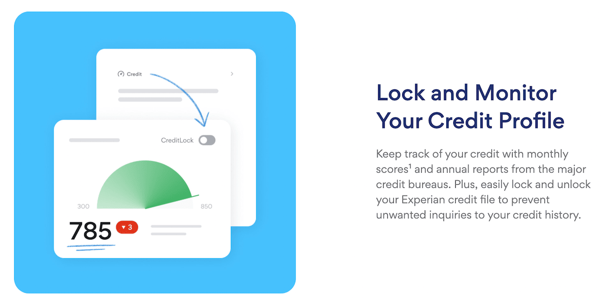 Aura credit monitoring service