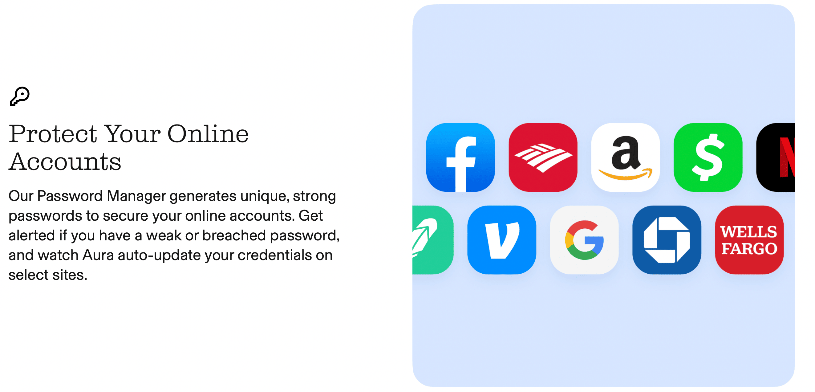 Aura password manager