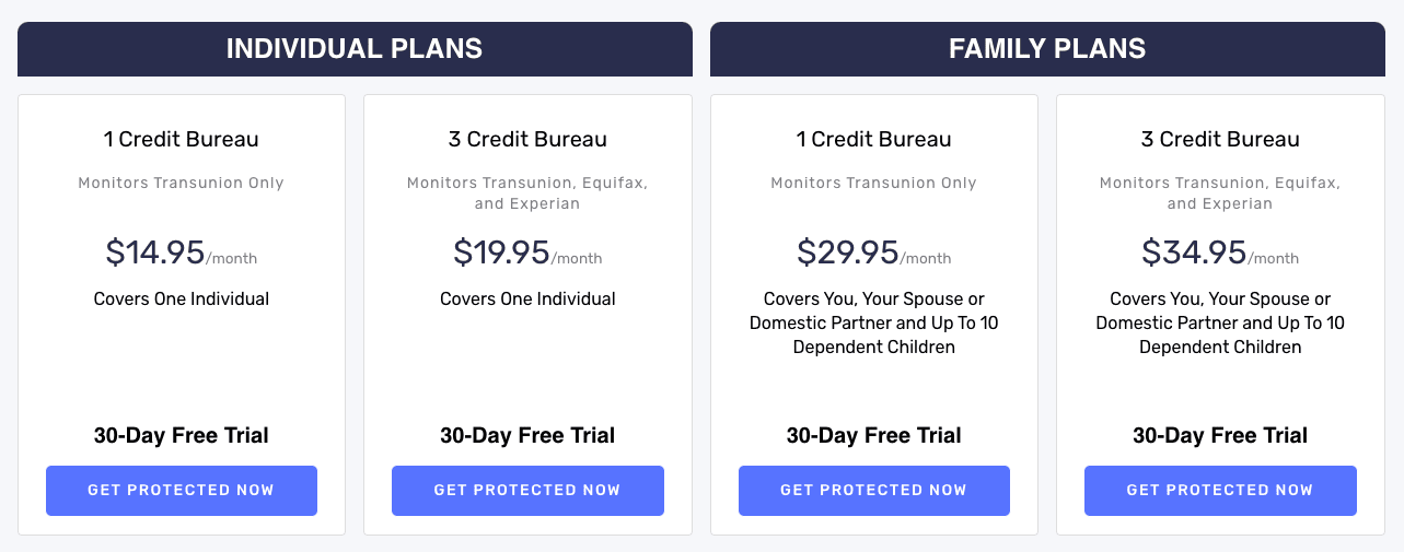 IDShield pricing and plans