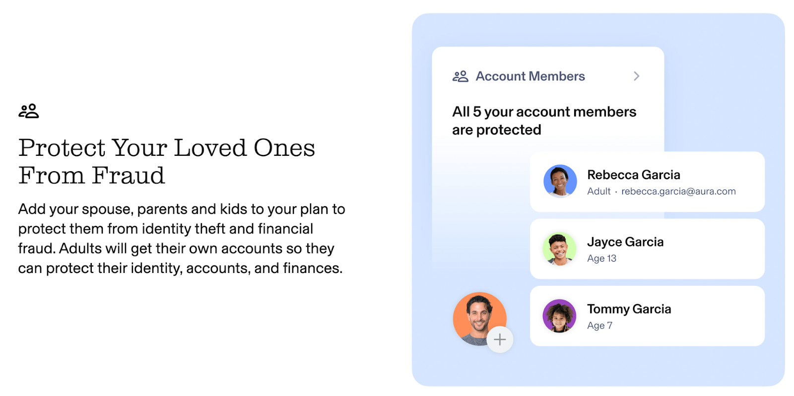 Aura Family Identity Theft Protection plan