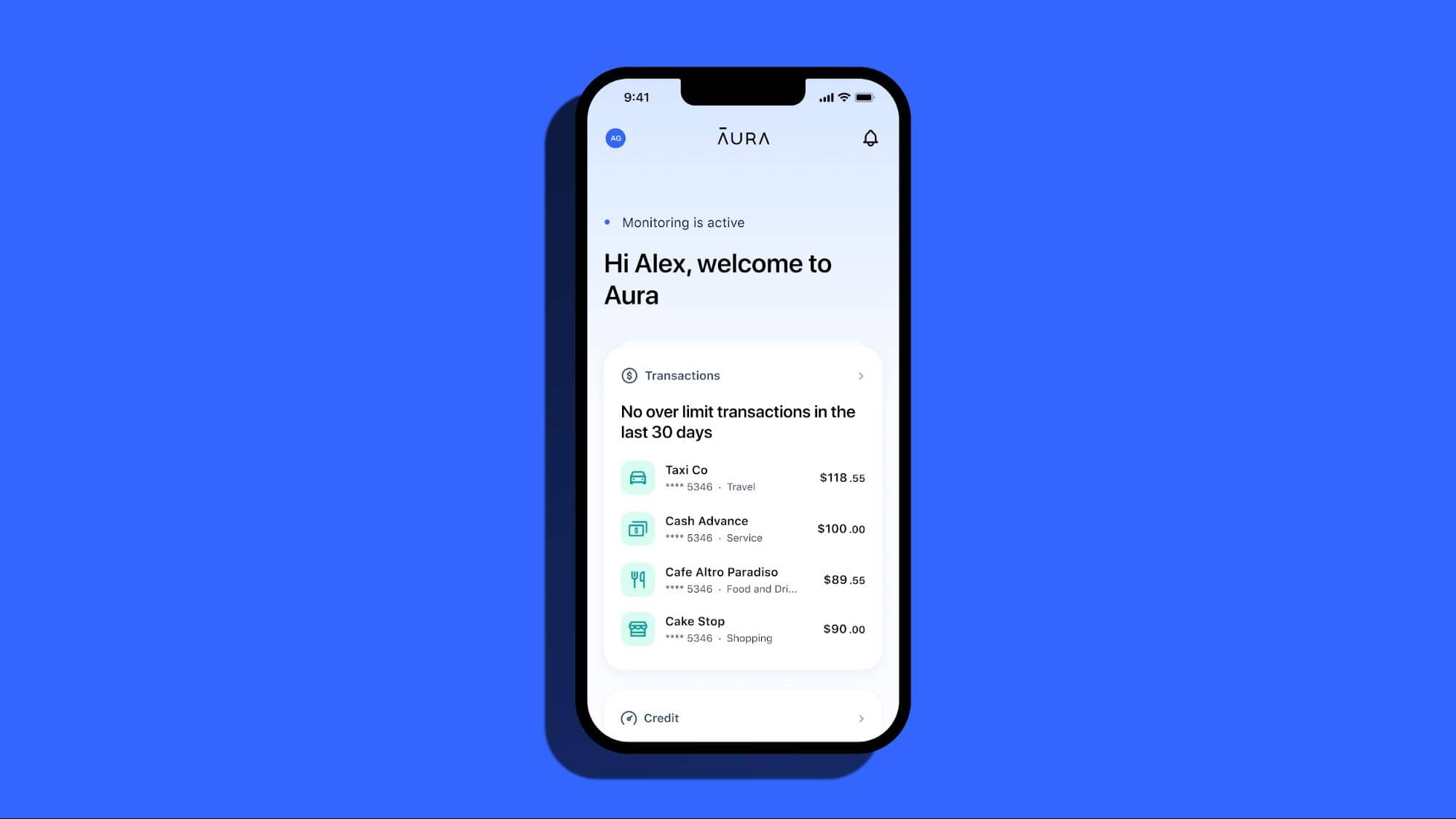 Aura mobile app