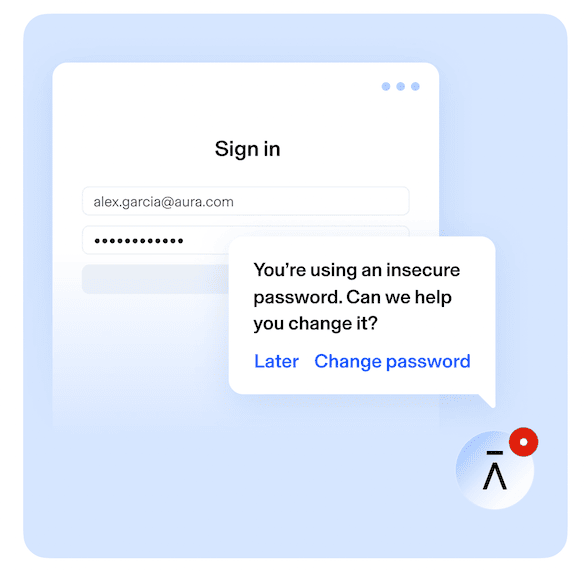 Aura password manager
