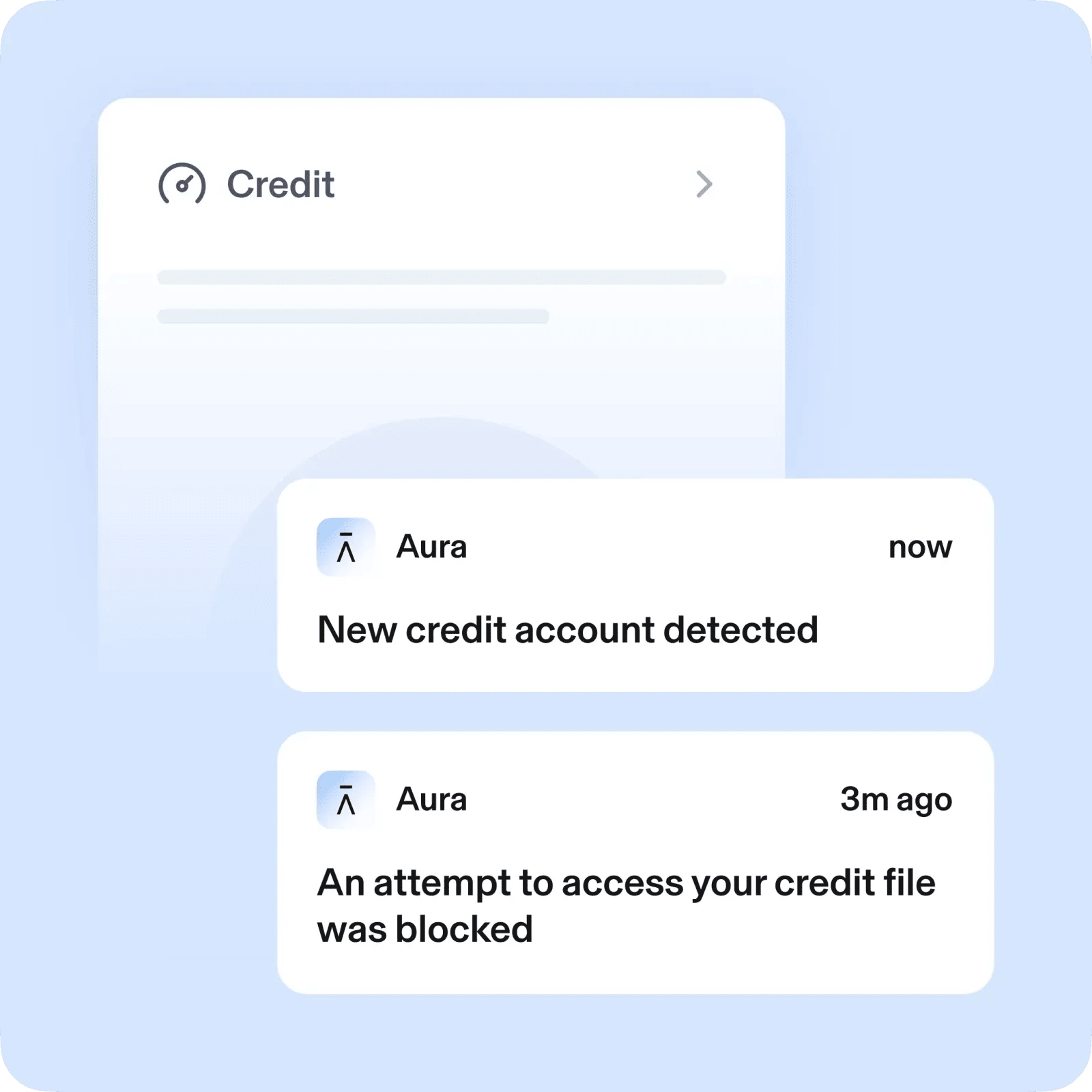 Aura credit monitoring