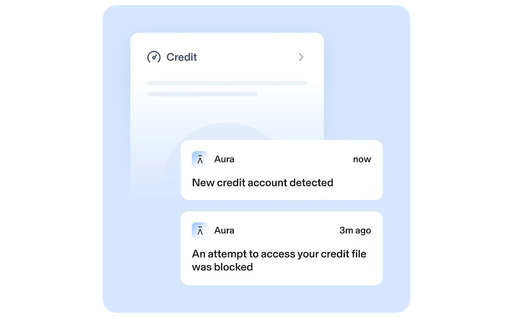 Aura credit monitoring