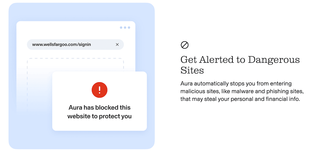 Aura phishing protection