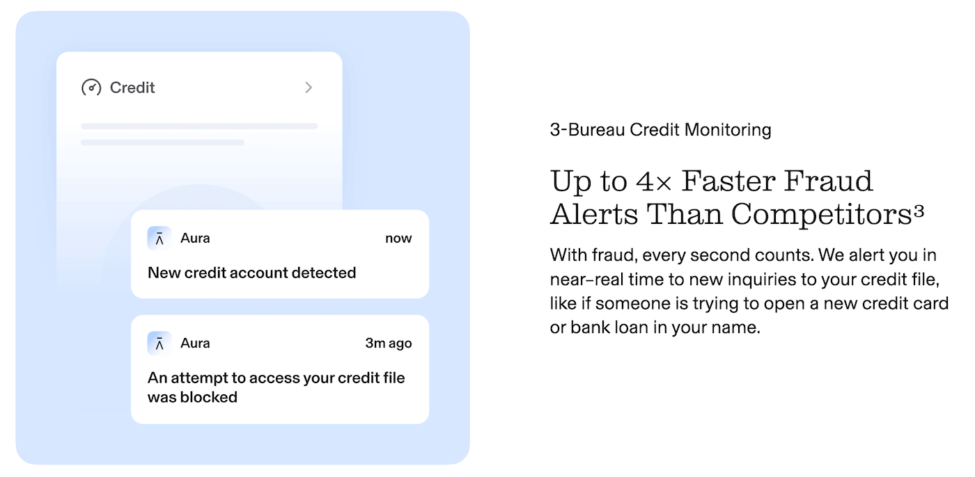 Aura fraud alerts