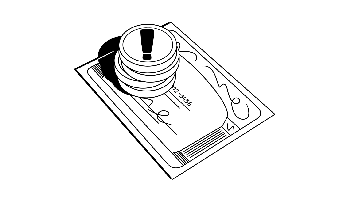 Tax identity theft - illustration