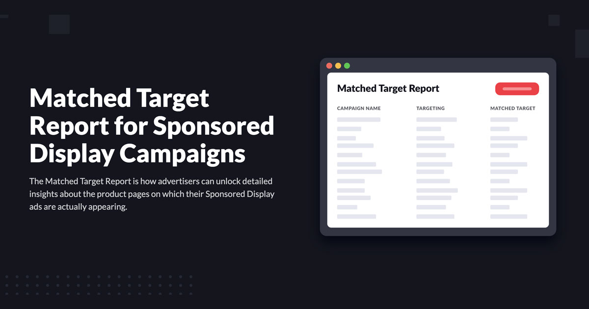 Unpacking Amazon's SD Matched Target Report Intentwise