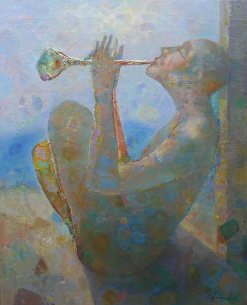 “What silence is silent about”, Oil, Canvas, (70x57cm)