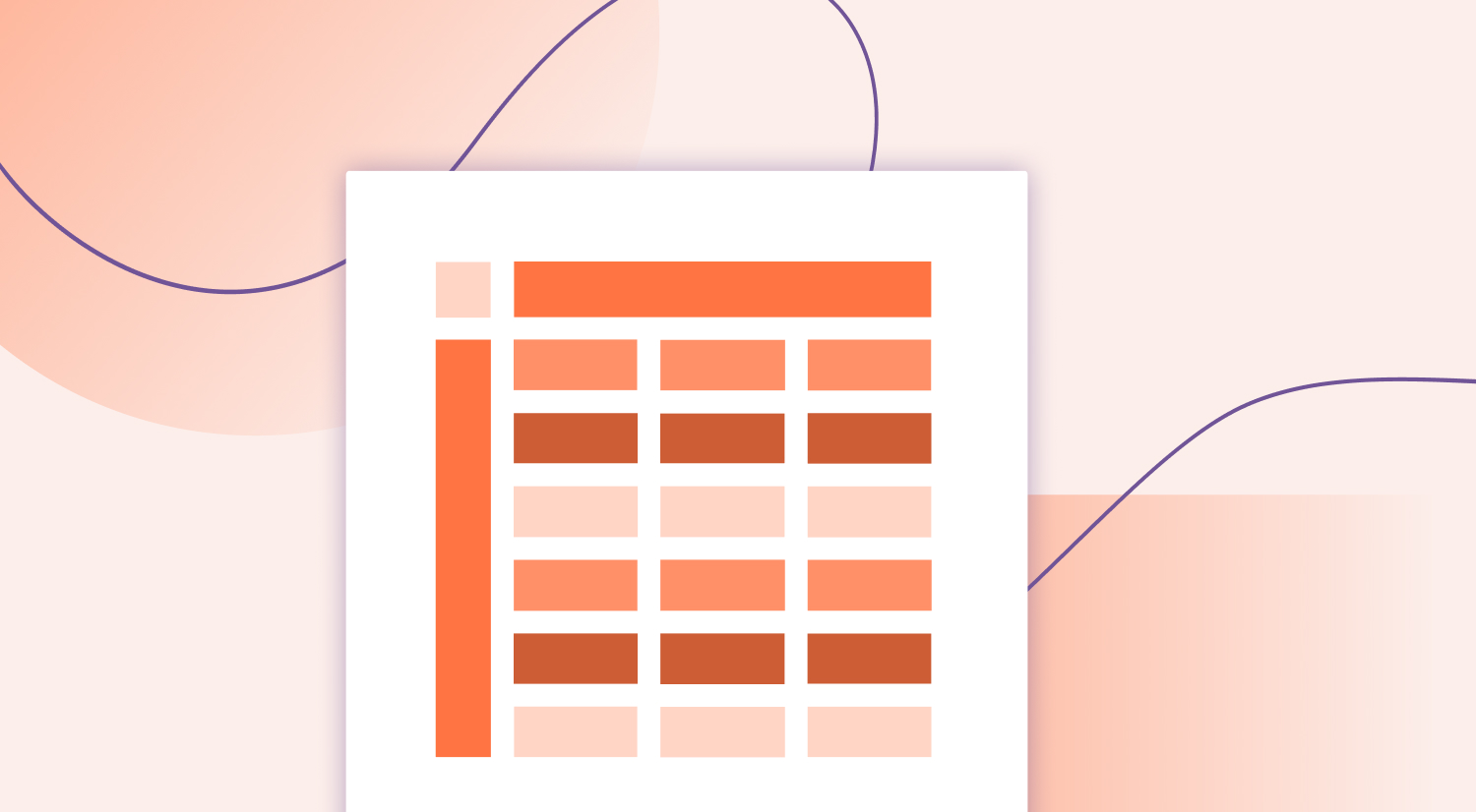 A Tango-branded abstract illustration of a process and task audit in motion.