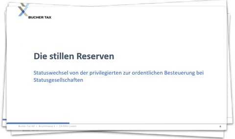 Steuerliche Behandlung stiller Reserven (Statuswechsel)