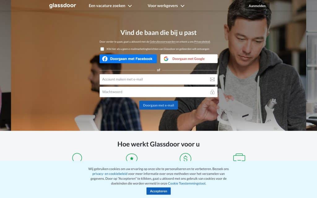 glassdoor homepage