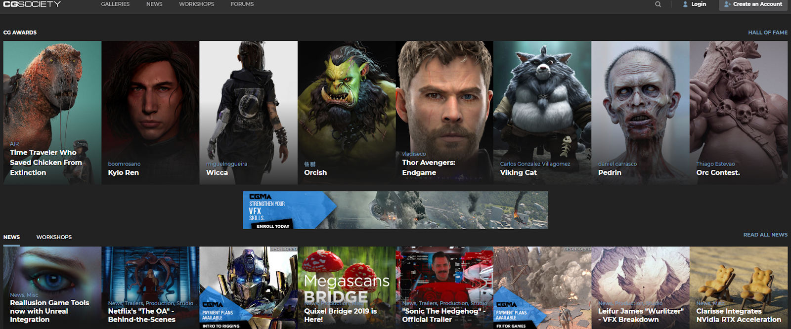 hire a graphic designer with cgsociety