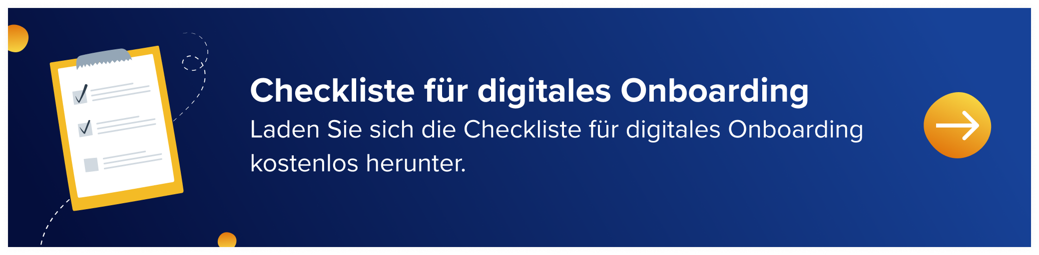 Checkliste für digitales Onboarding