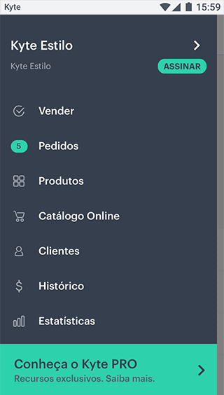 taxas de entrega pelo kyte