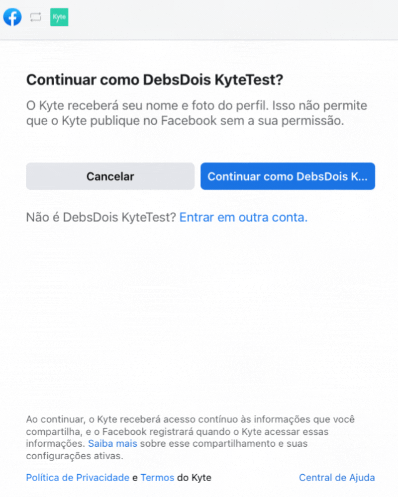 pedido refeição kyte