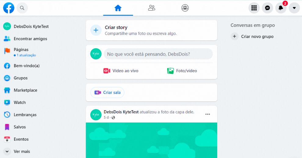 pedido refeição kyte