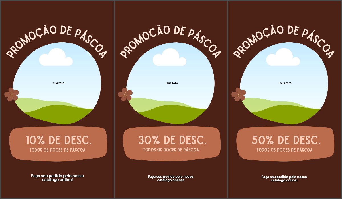 templates de stories Promoção de Páscoa I