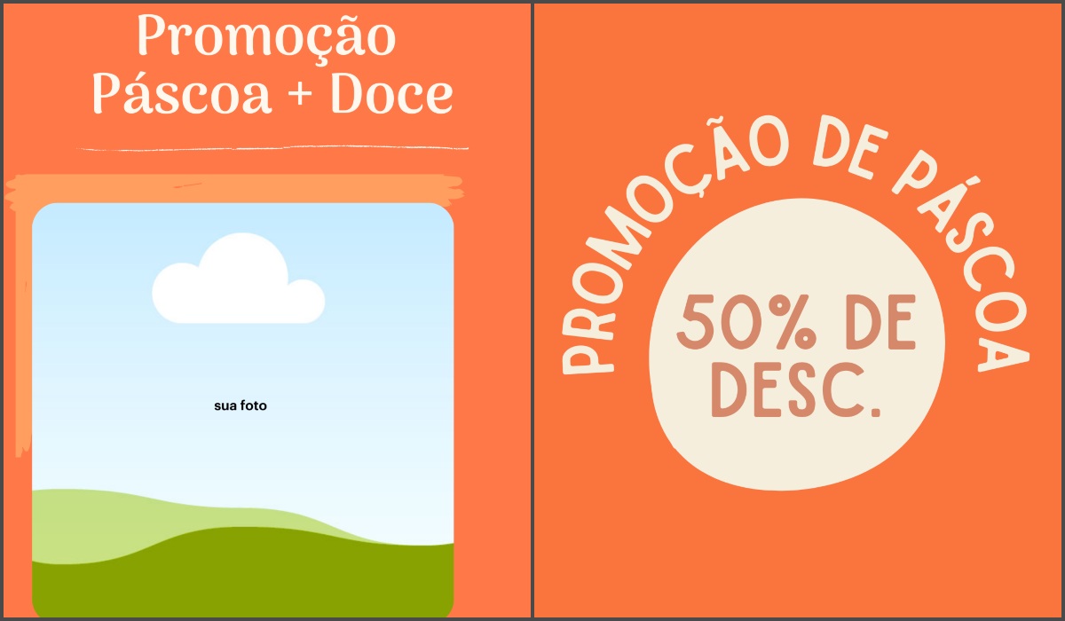 templates de stories Promoção de Páscoa II