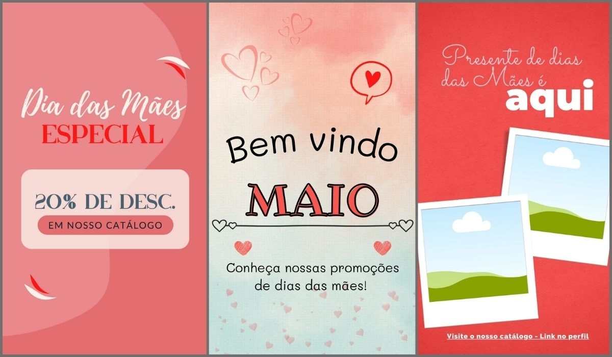 templates de Dia das Mães Maio de promoções