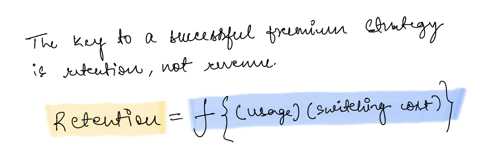 Retention on free plan is a function of usage and switching cost