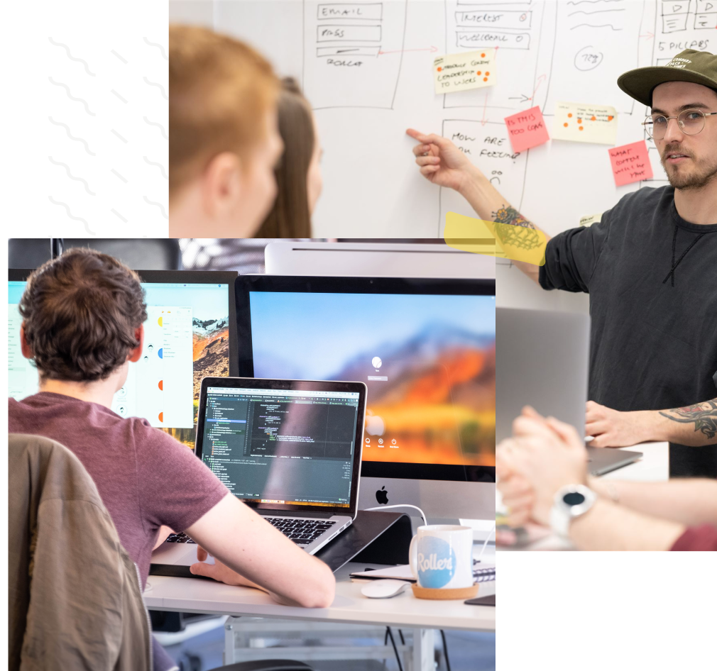 A couple of photos of our team in action.