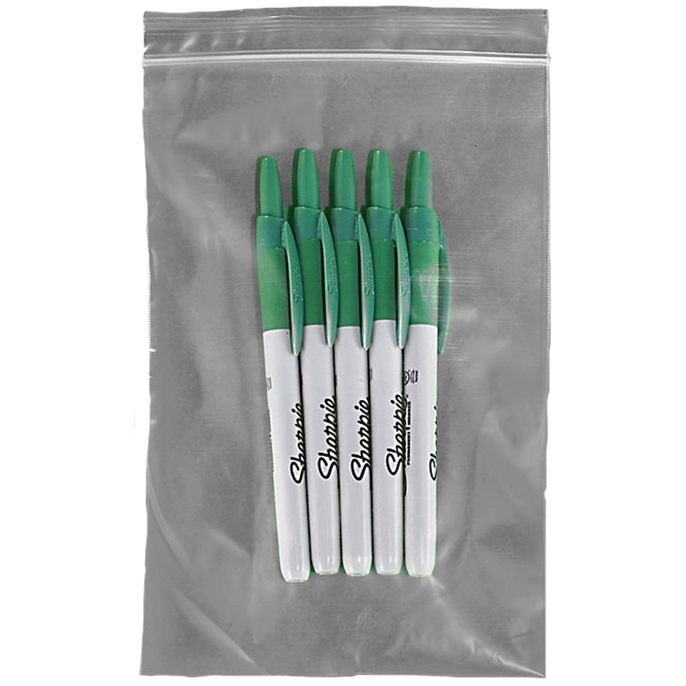 6 X 8 2 MIL RECLOSEABLE POLY BAG 1,000 Per Box