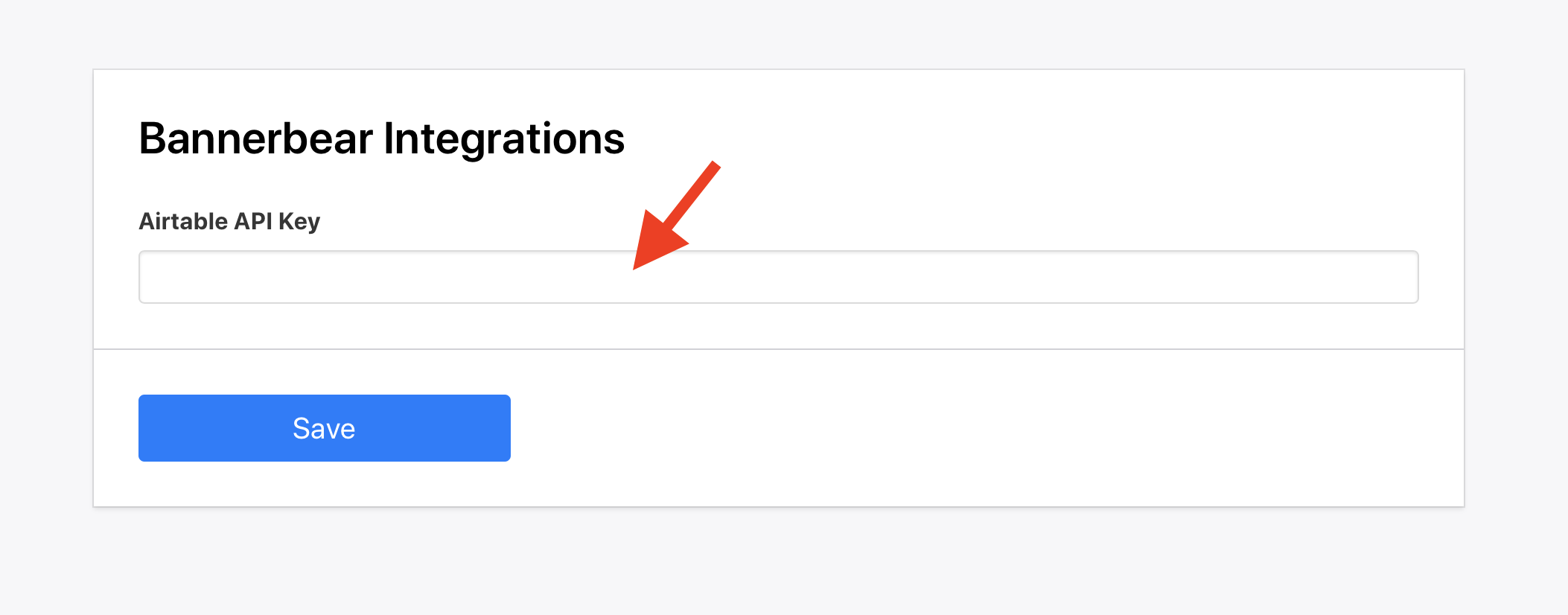 ></div></figure><p>That's the first part done!</p><h2>Adding a Bannerbear template</h2><p>Bannerbear works on a Table-to-Template basis. Meaning, you connect your Airtable table to a template inside one of your Bannerbear projects.</p><p>For this tutorial, create a project on Bannerbear and add the