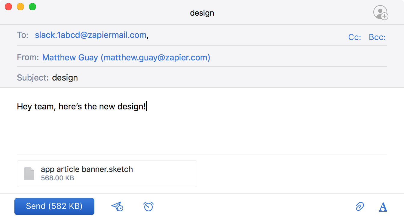 Email to Slack