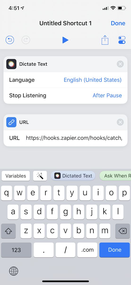 Add App to Siri Shortcuts with Zapier