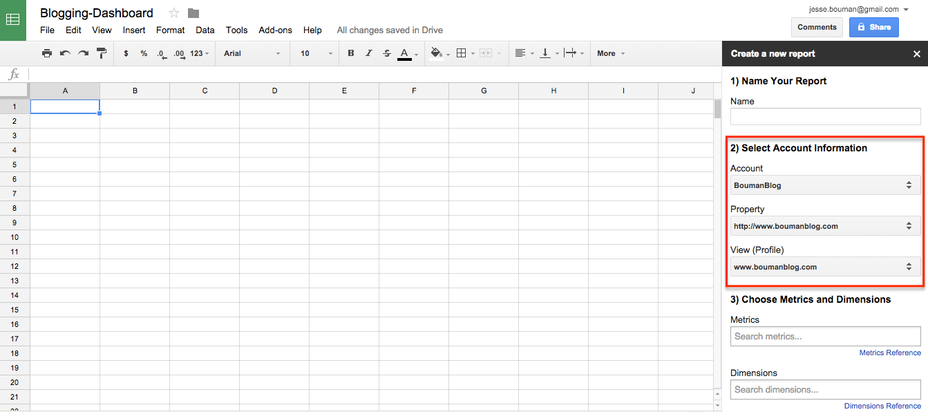 select reports