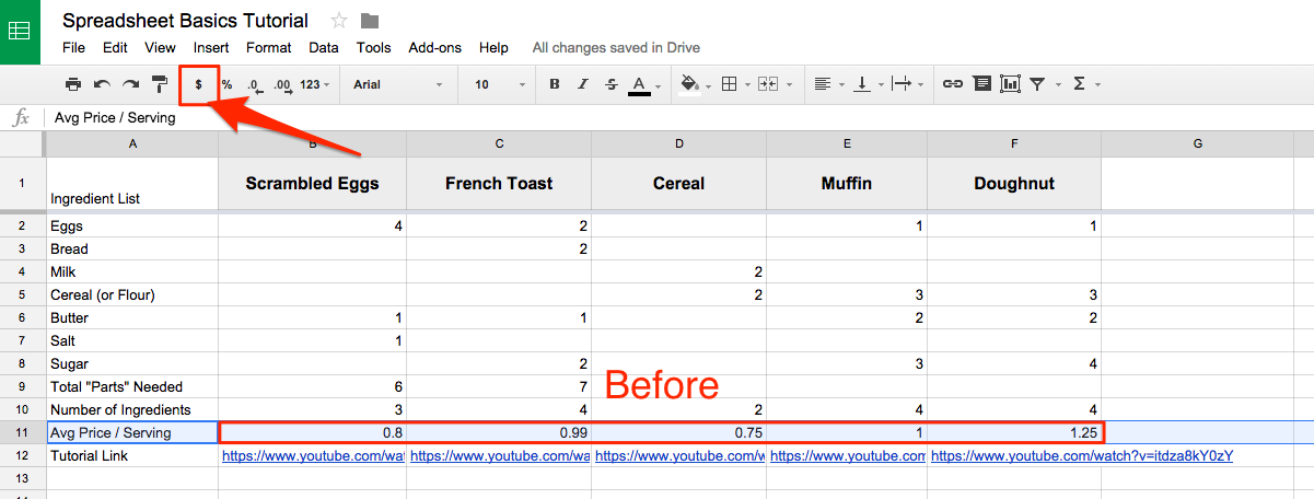before formatting