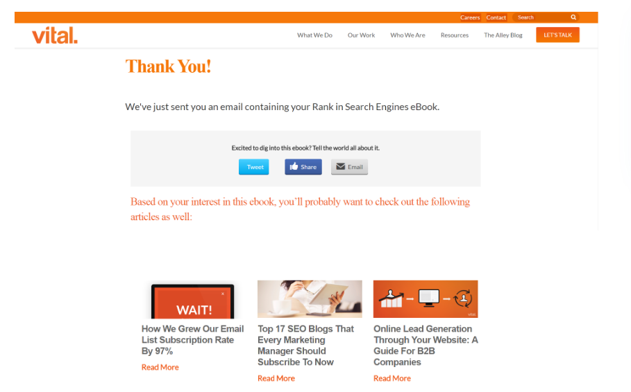 Use These Ideas for a Thank You Website Page | Warmdevs