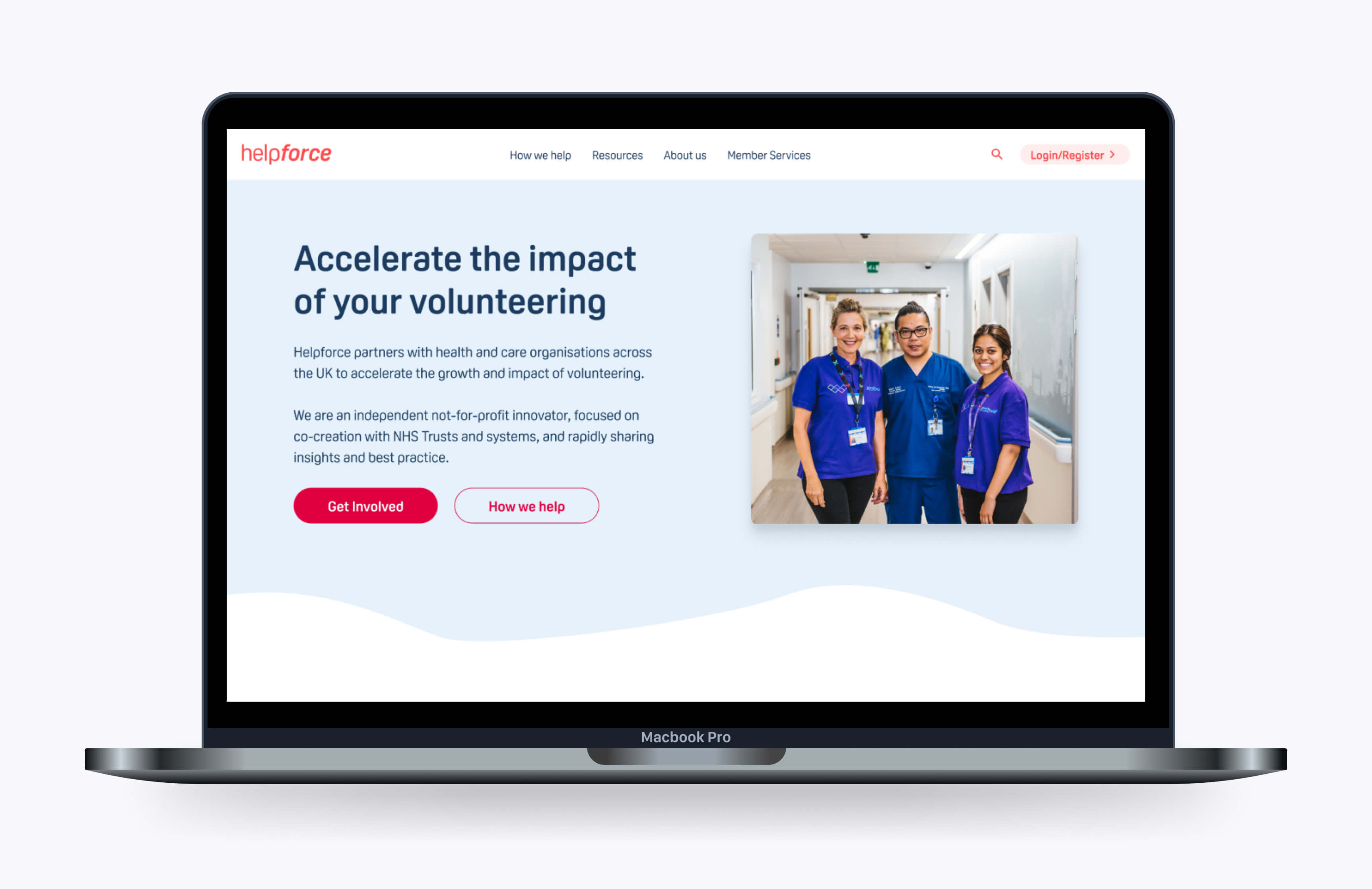 A digital platform built on Nuxt JS and Craft CMS to help connect Helpforce volunteers with their communities.