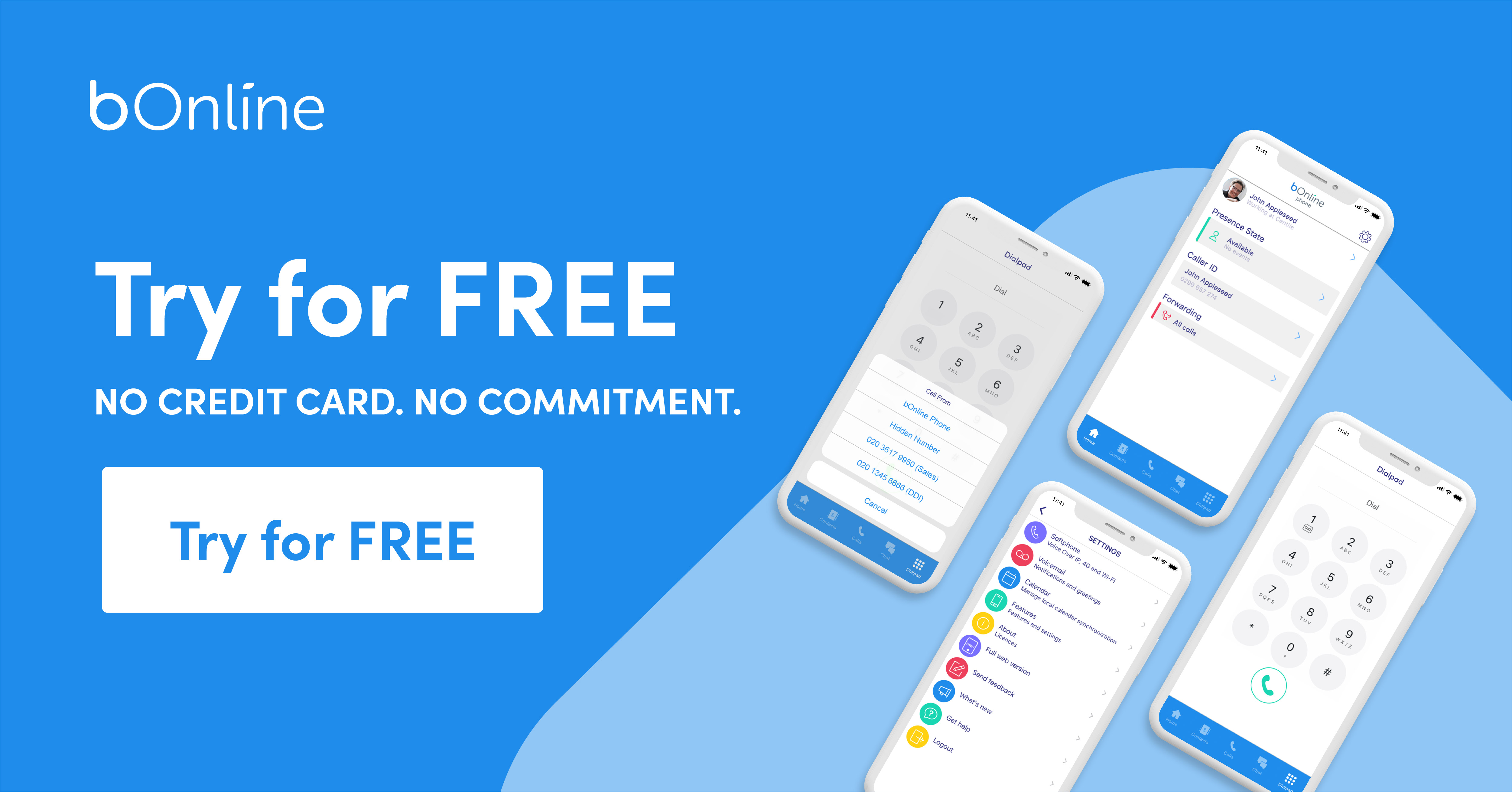 Try for free VoIP ad