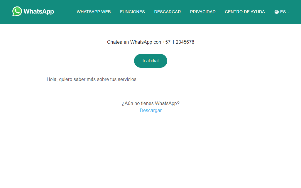 ¿Cómo incluir un link de WhatsApp en tus redes sociales y página web ...