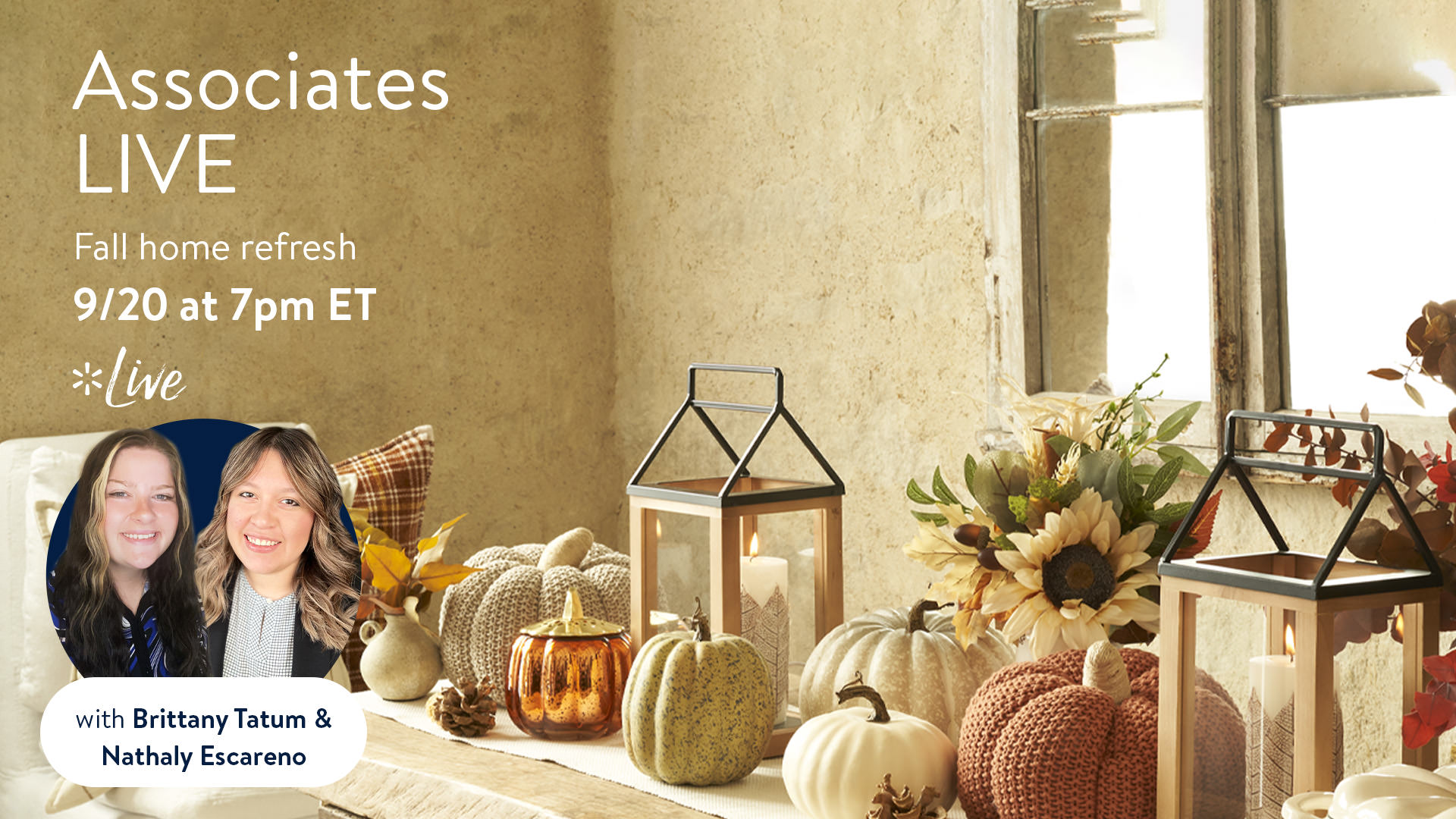 Associates LIVE: fall home refresh
