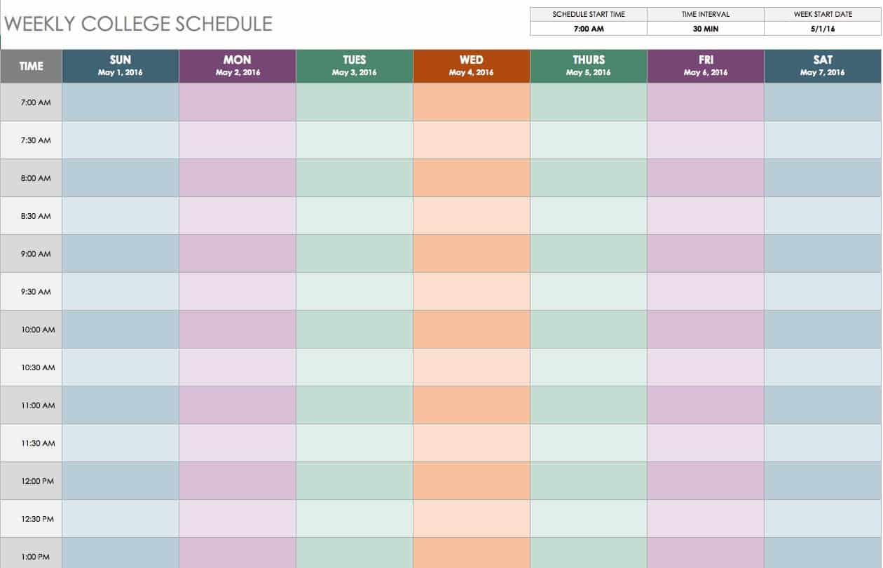 The 3 Ultimate Weekly Schedule Templates
